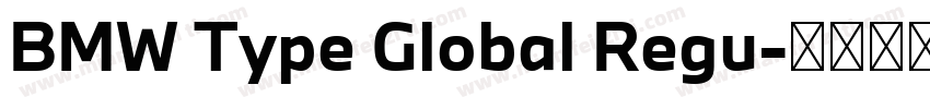 BMW Type Global Regu字体转换
